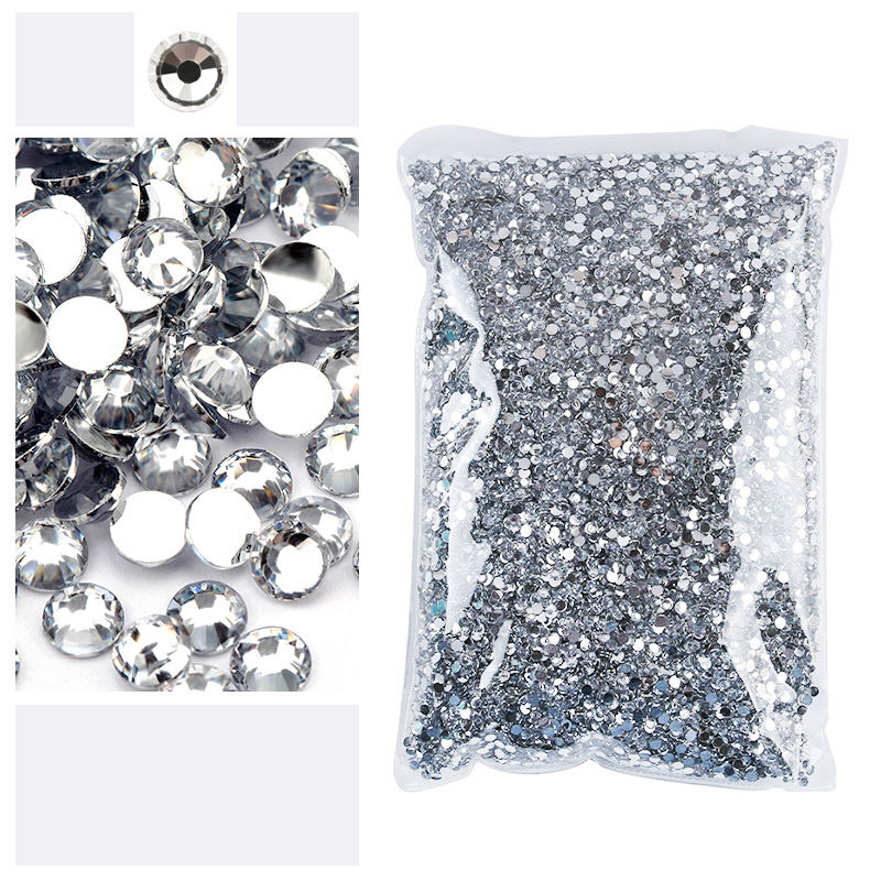 Hotfix Rhinestone Sheet - Przezroczyste 2-5mm opakowanie hurtowe żywiczne cyrkonie