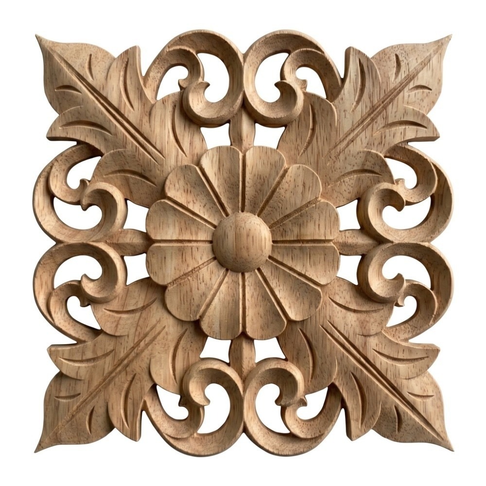 Embellish Craft - Dekoracja Domu Drewno Rzeźbiona Aplikacja z