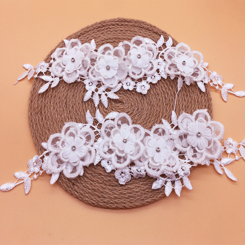 Applique Patch Flower - 2 pary/partia Siateczkowa Modna Kostiumowa Kwiatowa