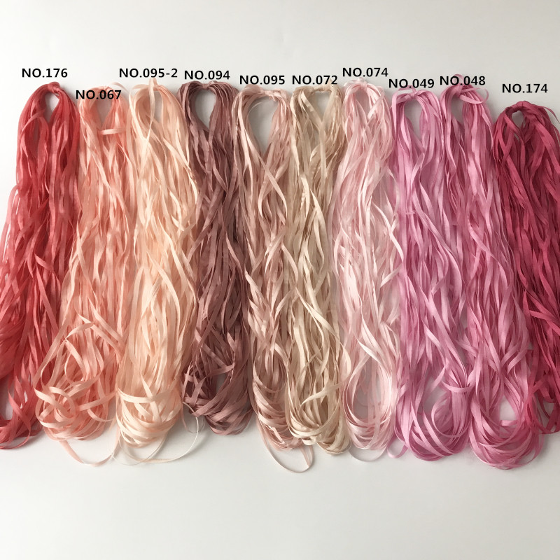 Velvet Ribbon Roll - Wstążka jedwabna 4mm, 10-50m/rolka, 100% czysty