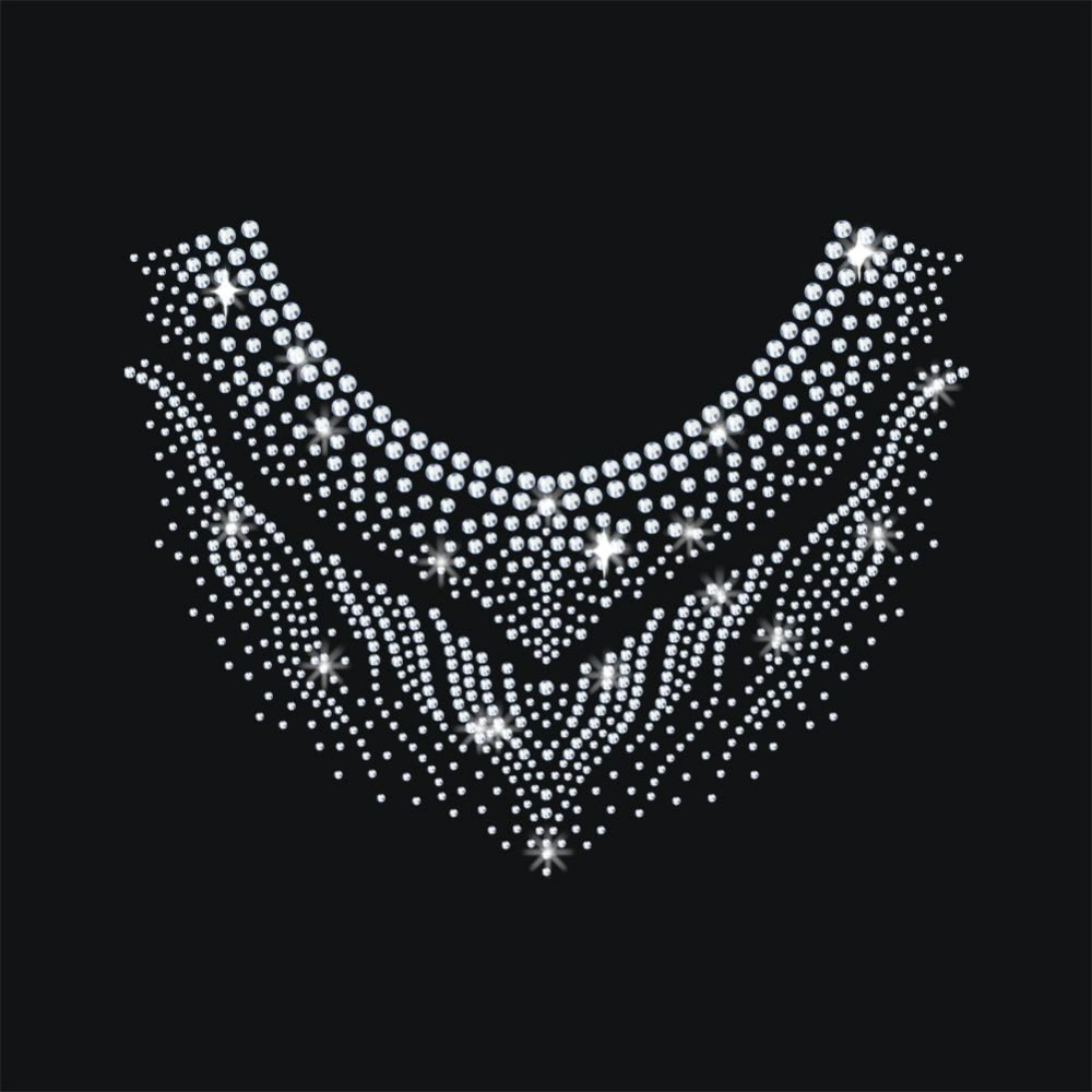 Hotfix Rhinestone Sheet - Wzór na strój gimnastyczny, aplikacja termotransferowa