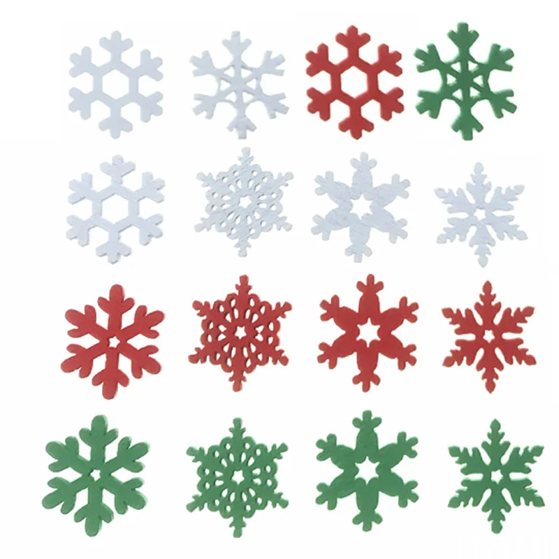Christmas Craft Embellishment - 50 sztuk 20MM drewnianych plastrów w