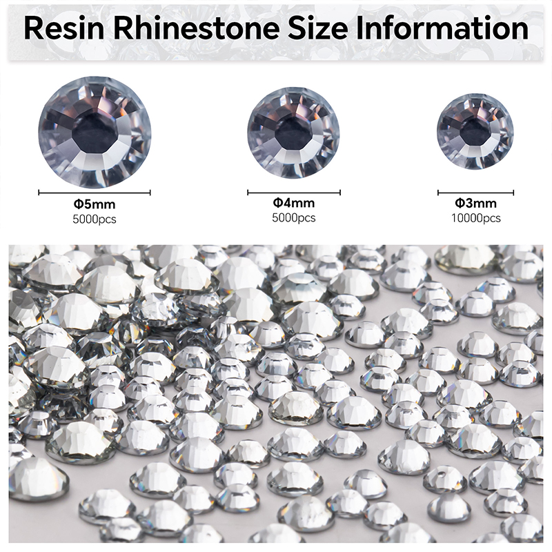 Przezroczyste 2-5mm opakowanie – Hotfix Rhinestone Sheet recenzja i cena