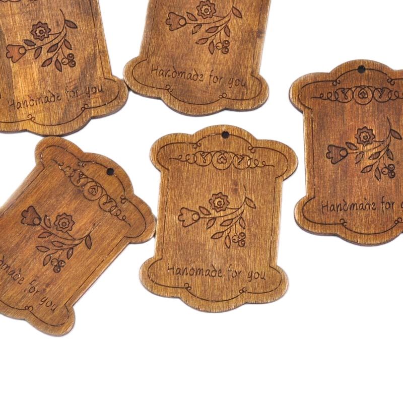 5Pcs/lot Kwiatowy wzór Brązowe – Organza Ribbon Spool recenzja i cena