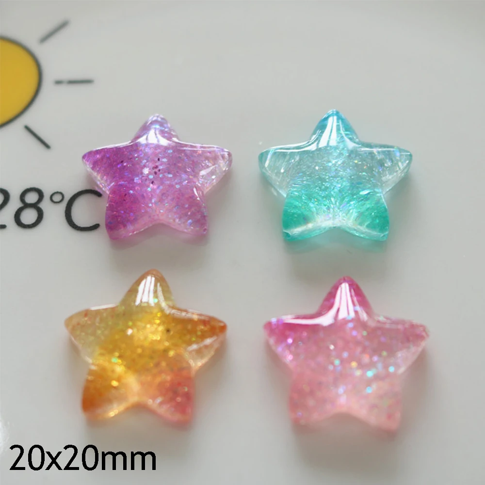 10 sztuk Gradient Star Series  – Christmas Craft Embellishment recenzja i cena