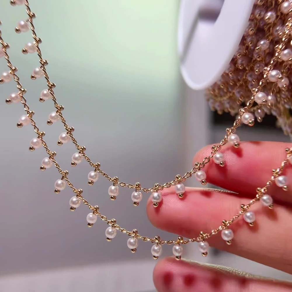 0.5M 1M imitacja perły wisiore – Pearl Trim Chain recenzja i cena