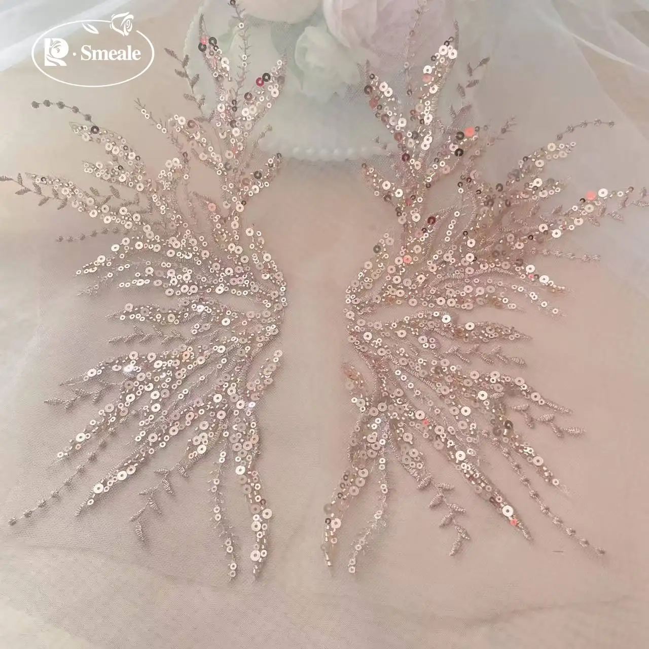 5 par - 2 pary. Aplikacja z ko – Applique Patch Flower recenzja i cena