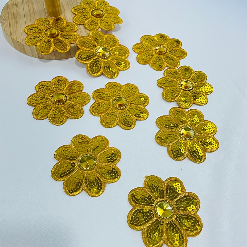 10 szt. Kwiatowe aplikacje z c – Applique Patch Flower recenzja i cena