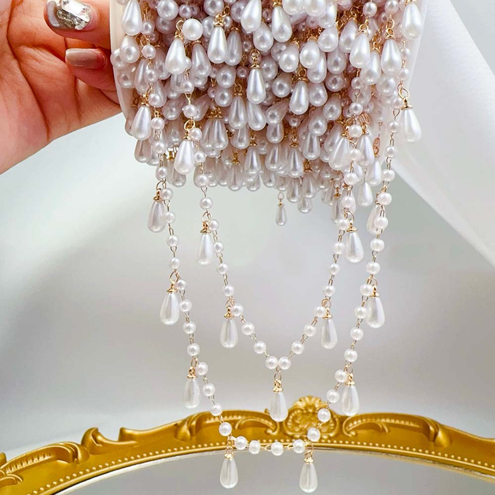 0.5M 1M imitacja perły Waterdr – Pearl Trim Chain recenzja i cena