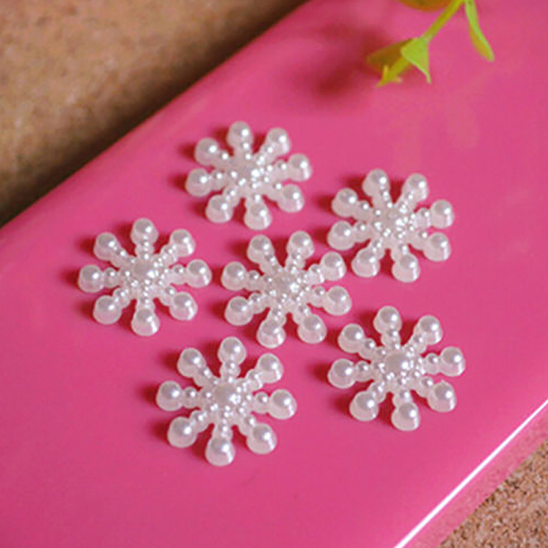 100 sztuk White Pearl żywica S – Christmas Craft Embellishment recenzja i cena