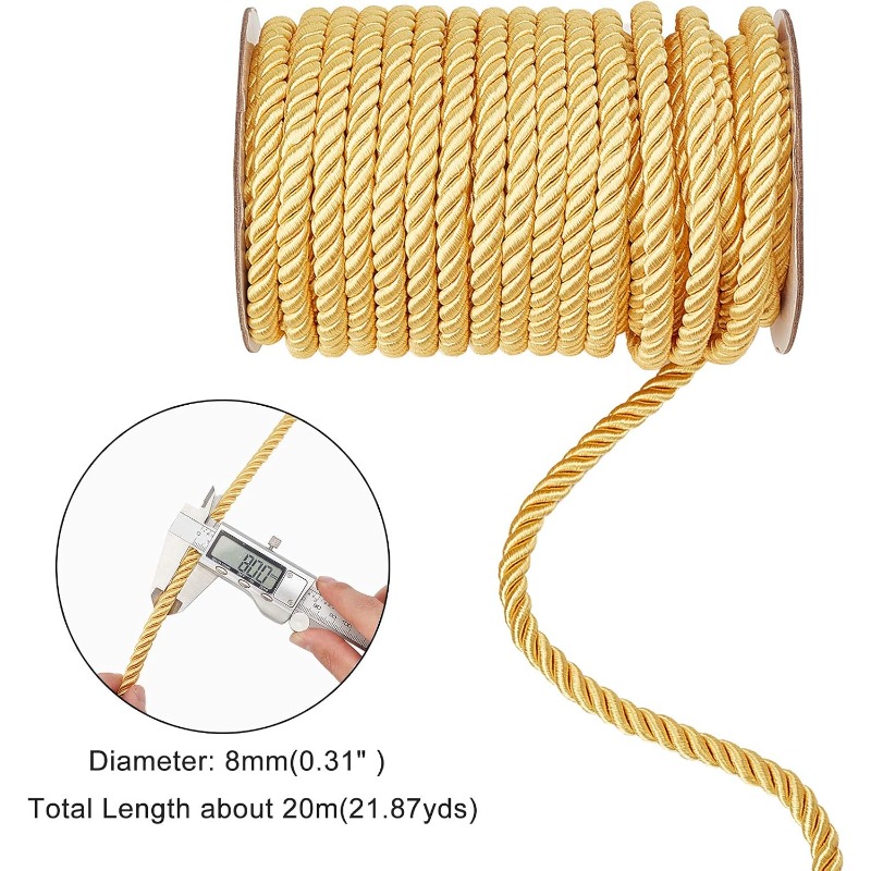 1 rolka 8 mm 20 jardów Skręcon – Cord Trim Twisted recenzja i cena