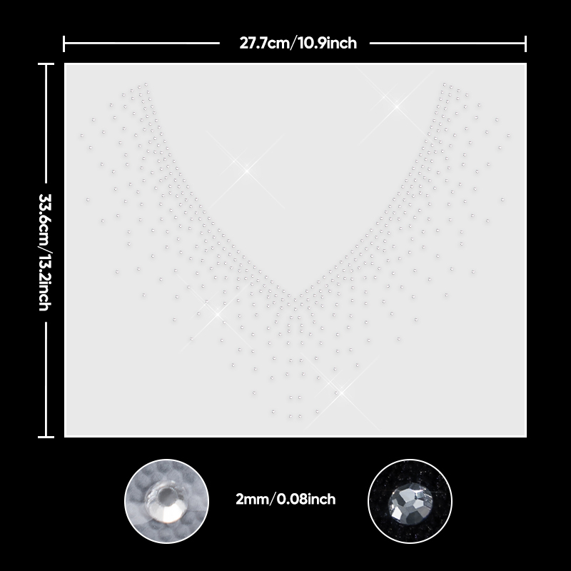 QIAO 1/2/4/6 szt. Naklejki z b – Hotfix Rhinestone Sheet recenzja i cena