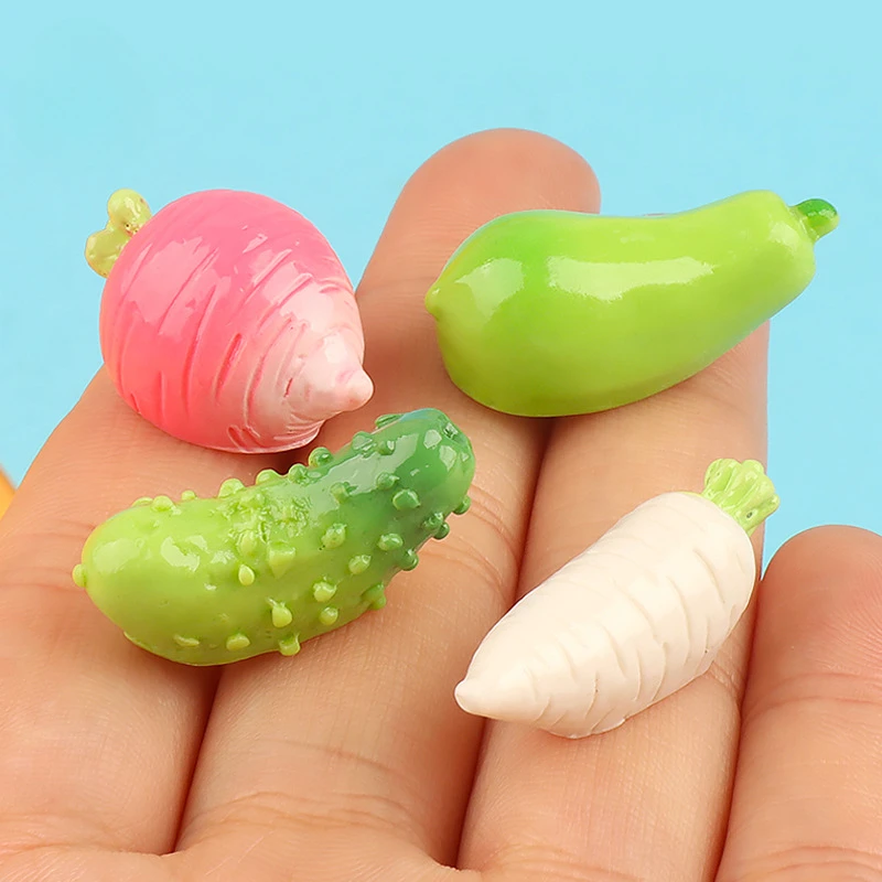 Urocze żywiczne mini warzywa,  – Christmas Craft Embellishment recenzja i cena