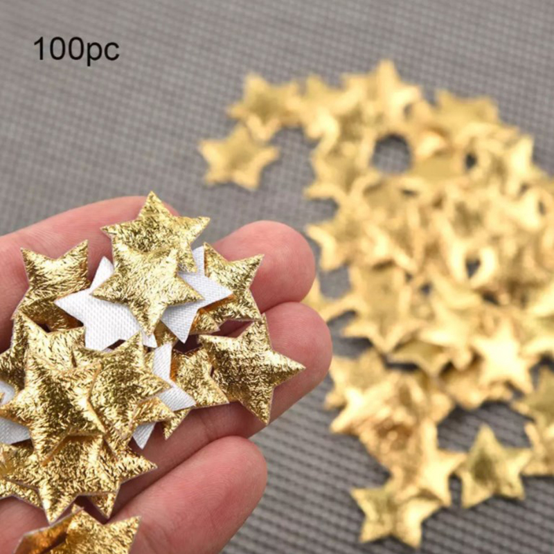 100 sztuk złote/srebrne gwiazd – Christmas Craft Embellishment recenzja i cena