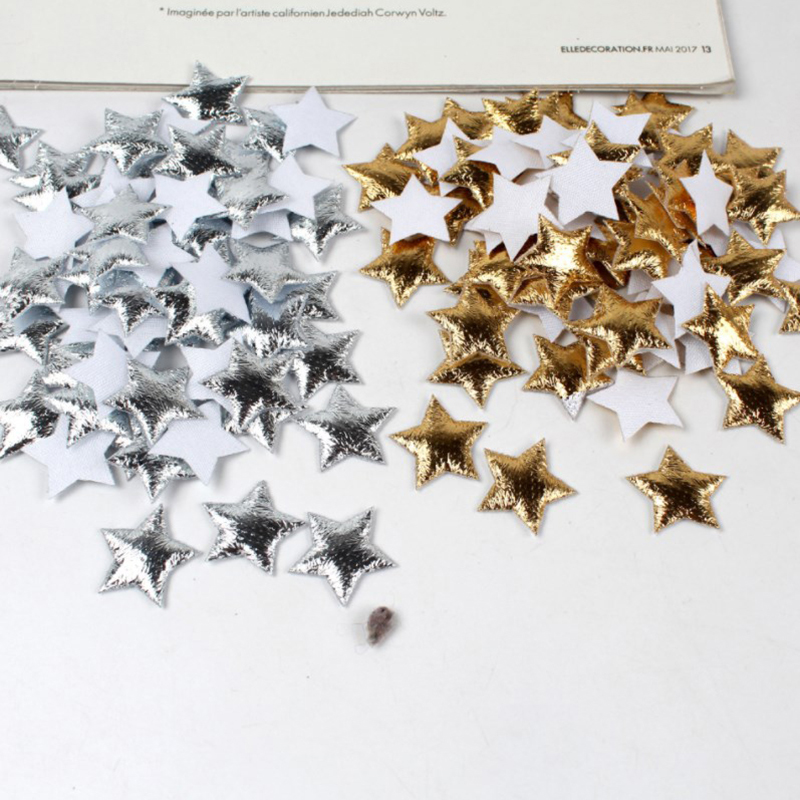 100 sztuk złote/srebrne gwiazd – Christmas Craft Embellishment recenzja i cena